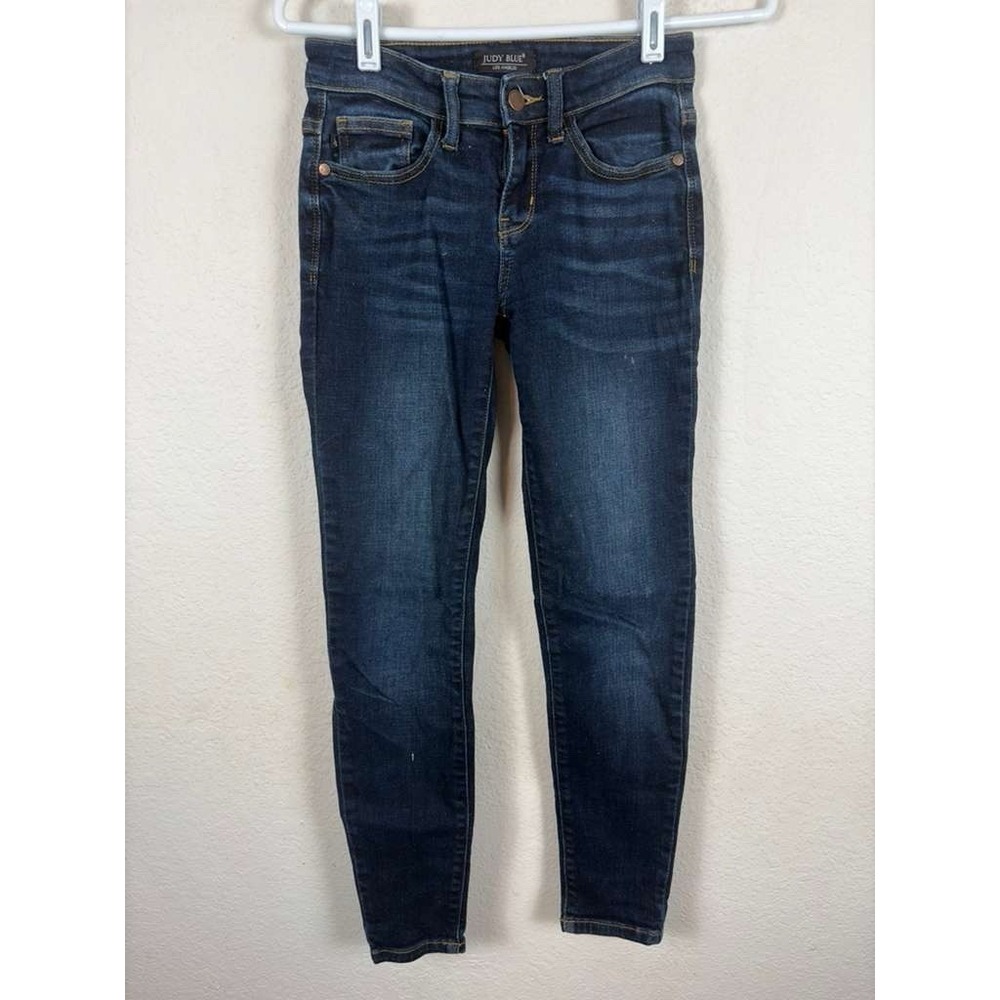 Judy Blue Womens Jeans Sz 0 24 Denim Blue Comfort Casual Solid Color Excellent
